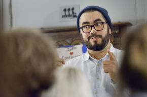 Stukafest 2015: stand-upcomedian Arbi el Ayachi. Foto | Bart van Overbeeke