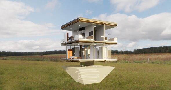 An openworked model of CASA 1.0 that shows the flexibility of the building. Afbeelding | Team CASA