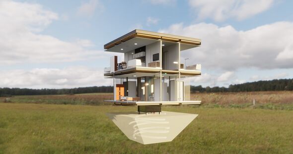 Opengewerkt model van CASA 1.0 dat zicht geeft op de flexibiliteit van het gebouw. Afbeelding | Team CASA