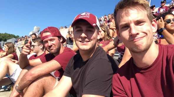 Watching the Homecoming game of the McMaster Canadian Football team. Photo | private archives Sef Achten.