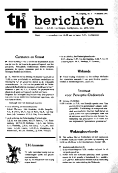 Voorzijde van magazine: TH berichten 3 - 9 oktober 1964