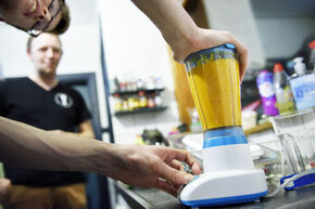 Soup in the blenderrrrrr. Photo | Bart van Overbeeke