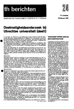 Voorzijde van magazine: TH berichten 24 - 28 februari 1969