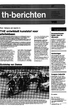 Voorzijde van magazine: TH berichten 27 - 26 maart 1982