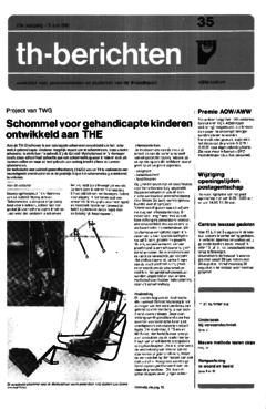 Voorzijde van magazine: TH berichten 35 - 5 juni 1981