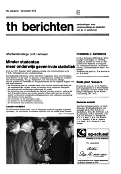 Voorzijde van magazine: TH berichten 8 - 13 oktober 1972