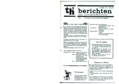 Voorzijde van magazine: TH berichten 33 - 4 juni 1965