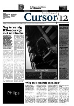 Voorzijde van magazine: Cursor 12 - 25 november 1999