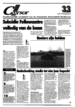 Voorzijde van magazine: Cursor 33 - 4 mel 1995