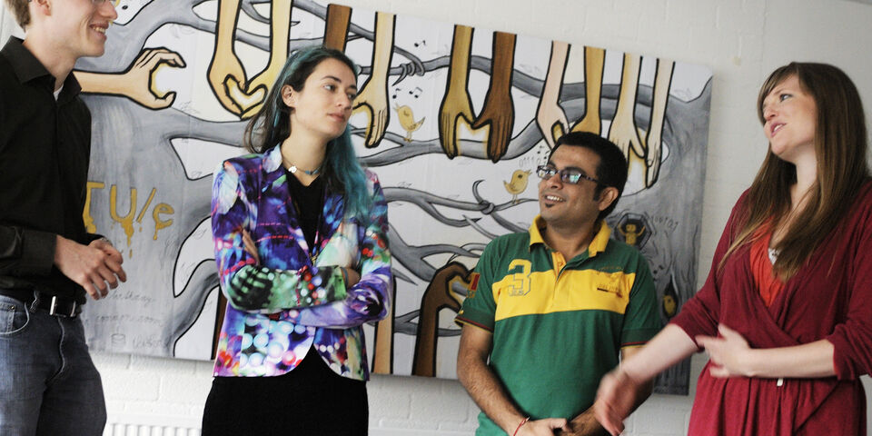 From the left: Thomas Milde, Angeliki Sioliou, Rajiv Hemani and Jacky Janes. Photo l Bart van Overbeeke