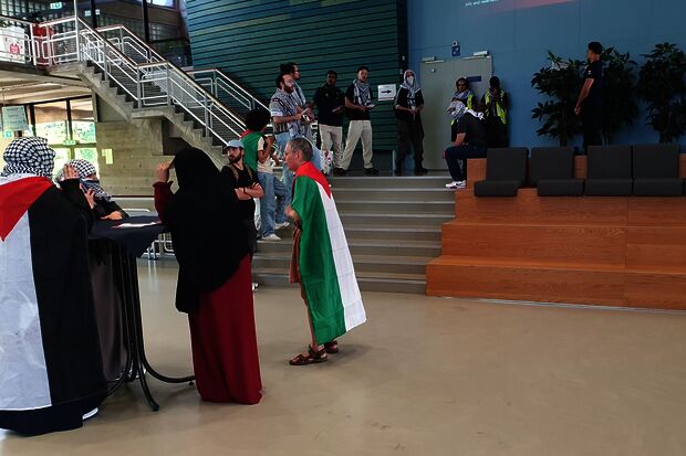 Protest for Gaza peaceful affair