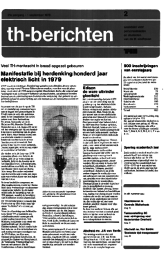 Voorzijde van magazine: TH berichten 2 - 1 september 1978