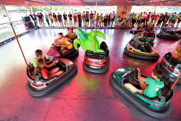 All TUegether in bumper cars. Photo | Bart van Overbeeke