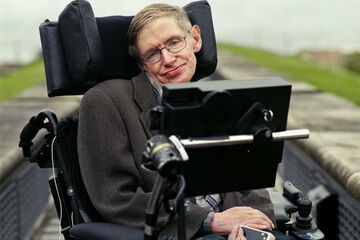 Natuurkundige Stephen Hawking.