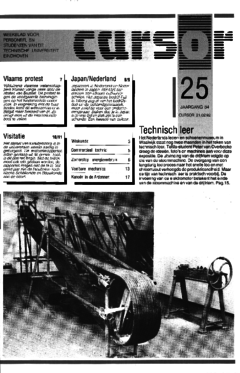 Voorzijde van magazine: Cursor 25 - 21 februari 1992