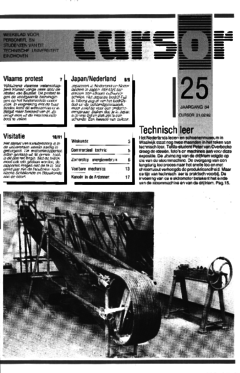Voorzijde van magazine: Cursor 25 - 21 februari 1992