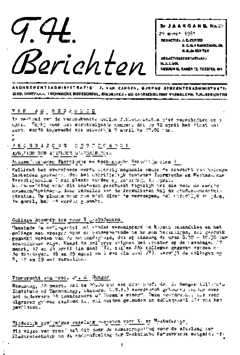 Voorzijde van magazine: TH berichten 27 - 29 maart 1961