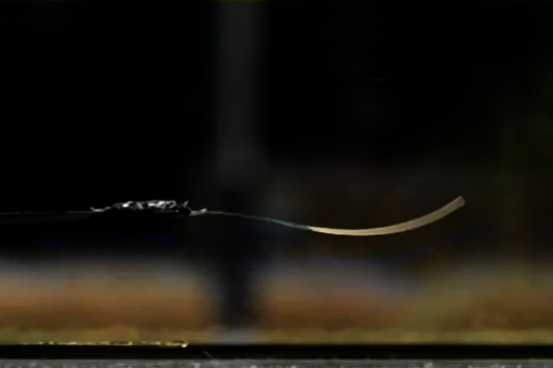 New plastic material spontaneously oscillates in sunlight