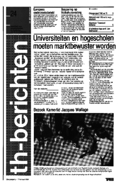 Voorzijde van magazine: TH berichten 24 - 17 februari 1984