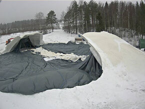 Triest beeld op de webcam maandagochtend. Triest beeld op de webcam maandagochtend.