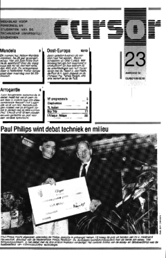 Voorzijde van magazine: Cursor 23 - 9 februari 1990