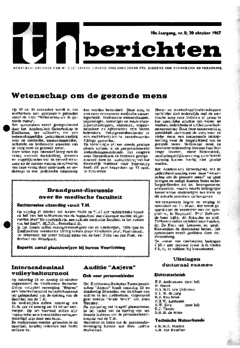 Voorzijde van magazine: TH berichten 8 - 20 oktober 1967