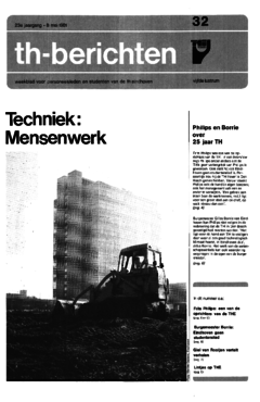 Voorzijde van magazine: TH berichten 32 - 8 mei 1981