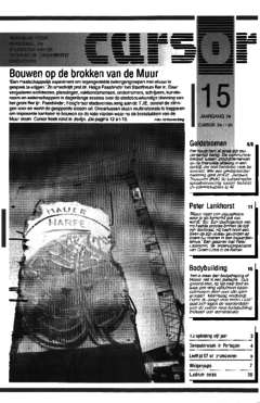 Voorzijde van magazine: Cursor 15 - 29 november 1991