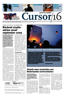 Voorzijde van magazine: Cursor 16 - 15 januari 2009 
