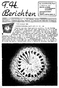 Voorzijde van magazine: TH berichten 21 - 15 februari 1961