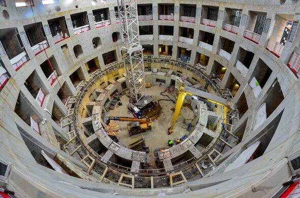 This concrete shell, which will be housing the Tokamak, looks a bit like the Colosseum. Photo | ITER