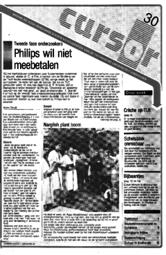 Voorzijde van magazine: Cursor 30 - 3 april 1987