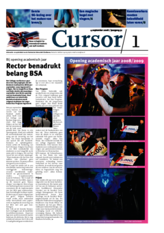 Voorzijde van magazine: Cursor 01 - 4 september 2008