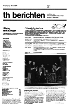 Voorzijde van magazine: TH berichten 31 - 2 april 1976