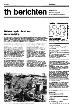 Voorzijde van magazine: TH berichten extra editie - 14 maart 1974