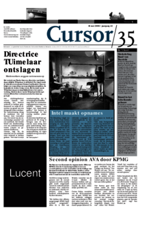 Voorzijde van magazine: Cursor 35 - 18 mei 2000