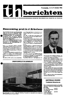 Voorzijde van magazine: TH berichten 6 - 14 oktober 1966