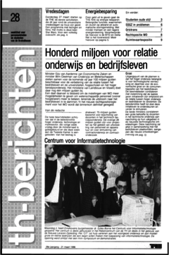 Voorzijde van magazine: TH berichten 28 - 21 maar! 1986