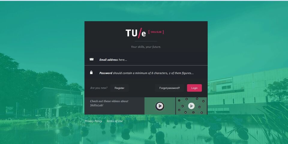 Een impressie van de website.