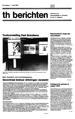 Voorzijde van magazine: TH berichten 30 - 11 april 1975