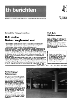 Voorzijde van magazine: TH berichten 41 - 30 juni 1972