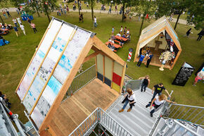 Het paviljoen van SummerLabb. Foto | Bart van Overbeeke Het paviljoen van SummerLabb. Foto | Bart van Overbeeke
