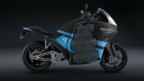 Een render van de motorfiets.