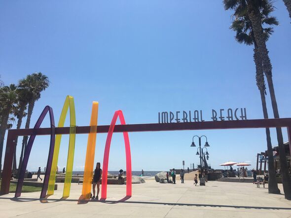'Imperial Beach: een van de vele mooie pauzemomentjes tijdens een van onze fietstochten door San Diego.' Foto| Privéarchief Judith Fonken