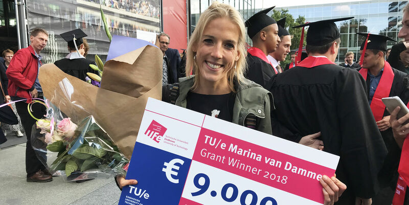 Milou Feijt won de Marina van Dammebeurs 2018.