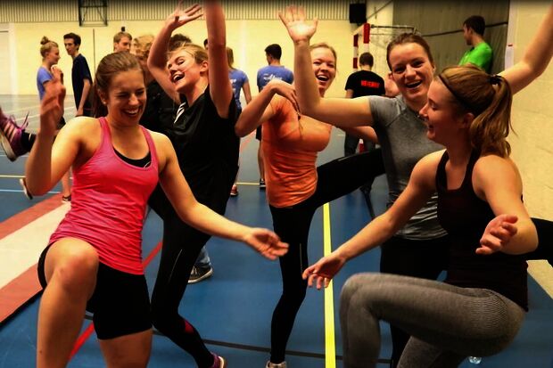 Sportief beuken tijdens jaarlijks 'Van Lint'