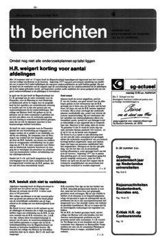 Voorzijde van magazine: TH berichten 4 - 17 september 1976