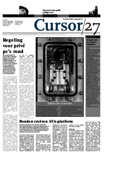Voorzijde van magazine: Cursor 27 - 16 maart 2000