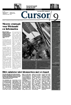 Voorzijde van magazine: Cursor 09 - 4 november 1999