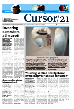 Voorzijde van magazine: Cursor 21 - 24 februari 2005